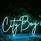 City Boy Blue Neon Sign