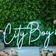 City Boy Blue Neon Sign