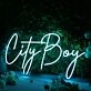 City Boy Blue Neon Sign