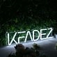 KFADEZ White Neon Sign