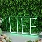 Life Green LED Neon Sign