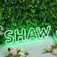 Shaw Green Neon Sign