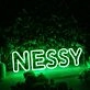 Nessy Green Neon Sign