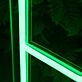 B And G Green Neon Sign