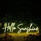 Hello Sunshine Yellow Custom Neon Sign