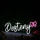 Desteny White Neon Sign