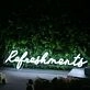 Refreshments White Neon Sign