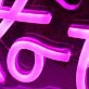 To The Moon Pink LED Neon Sign
