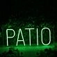Patio Green Neon Sign
