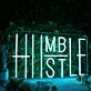 Humble Hustle Blue Neon Sign