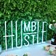 Humble Hustle Blue Neon Sign