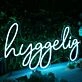 Hyggelig Blue Neon Sign