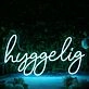 Hyggelig Blue Neon Sign