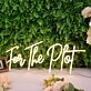 For The Plot Yellow Neon Sign