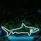 Big Shark Blue LED Neon Sign