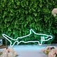 Big Shark Blue LED Neon Sign