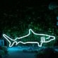 Big Shark Blue LED Neon Sign