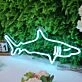 Big Shark Blue LED Neon Sign