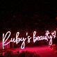 Rubys Beauty Red Neon Sign
