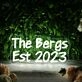 The Bergs Est 2023 White Neon Sign