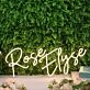 Rose Elyse Yellow Neon Sign