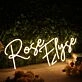 Rose Elyse Yellow Neon Sign