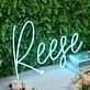 Reese Blue Neon Sign