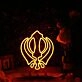 Abstact Pistil Orange Neon Sign