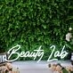 Beauty Lab White Neon Sign