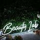 Beauty Lab White Neon Sign