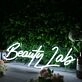 Beauty Lab White Neon Sign