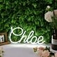 Chloe White Neon Sign