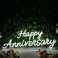Happy Anniversary Custom Neon Sign