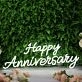 Happy Anniversary Custom Neon Sign
