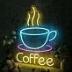 Hot Coffee Custom Neon Sign
