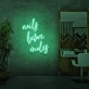 Nails before men neon sign