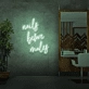 Nails before men neon sign