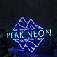 Peak Neon Blue Neon Sign