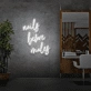 Nails before men neon sign