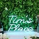 Tims Place Blue Neon Sign