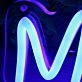 Miami Blue Neon Sign