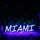 Miami Blue Neon Sign