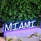 Miami Blue Neon Sign