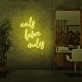 Nails before men neon sign