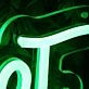 M And F Green Neon Sign
