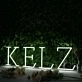 KELZ White Neon Sign