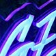 Wasnidge Blue Neon Sign