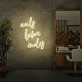 Nails before men neon sign