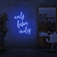 Nails before men neon sign