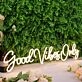 Good Vibes Only LED Yellow Neon Sign